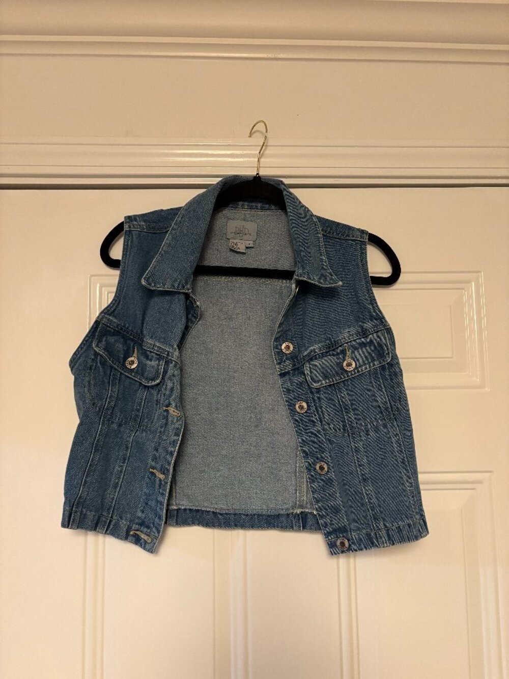 Vintage 90s Paul Harris Denim PHD Medium Wash Jean Vest Small